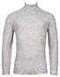 Thomas Maine High Neck Allover Cable Knit Pullover Silver Grey