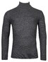 Thomas Maine High Neck Allover Cable Knit Trui Antraciet