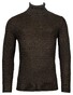 Thomas Maine High Neck Allover Cable Knit Trui Bruin