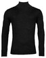 Thomas Maine High Neck Single Knit Merino Pullover Black