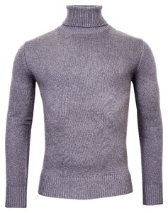 Thomas Maine High Neck Single Knit Yak Merino Blend Pullover Anthracite Grey
