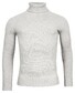 Thomas Maine High Neck Single Knit Yak Merino Blend Pullover Light Grey