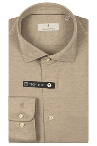 Thomas Maine Hyperstretch Mélange Roma Modern Kent Overhemd Bruin