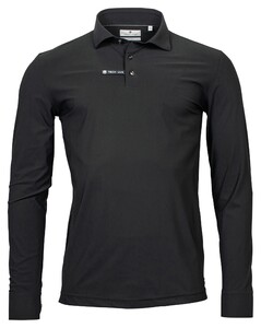 Thomas Maine Long Sleeve Performance Tech Lux Polo Dark Navy