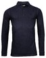 Thomas Maine Long Sleeves Piqué Pigment Dyed Polo Navy
