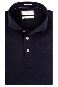 Thomas Maine Longsleeve Bari Collar Poloshirt Dark Navy