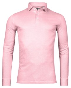 Thomas Maine Longsleeve Jersey Two Tone Poloshirt Pink
