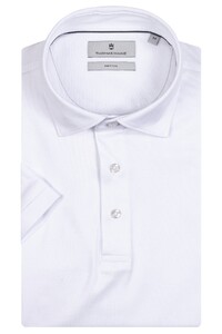 Thomas Maine Luxury Supima Cotton Uni Interlock Poloshirt White