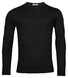 Thomas Maine Merino Crew Neck Single Knit Pullover Black