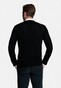 Thomas Maine Merino Crew Neck Single Knit Pullover Black