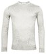 Thomas Maine Merino Crew Neck Single Knit Pullover Extra Light Grey Melange