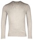 Thomas Maine Merino Crew Neck Single Knit Pullover Extra Light Grey Melange