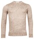 Thomas Maine Merino Crew Neck Single Knit Pullover Light Beige Melange