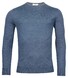 Thomas Maine Merino Crew Neck Single Knit Pullover Storm Sky