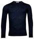 Thomas Maine Merino Crew Neck Single Knit Trui Navy