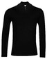 Thomas Maine Merino Half Zip Single Knit Pullover Black
