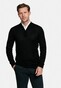 Thomas Maine Merino Half Zip Single Knit Pullover Black