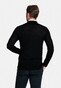 Thomas Maine Merino Half Zip Single Knit Pullover Black