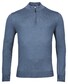 Thomas Maine Merino Half Zip Single Knit Pullover Storm Sky