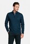 Thomas Maine Merino Half Zip Single Knit Trui Jeans Blauw