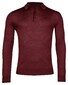 Thomas Maine Merino Pullover Polo Single Knit Bordeaux Melange