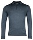 Thomas Maine Merino Pullover Polo Single Knit Storm Sky