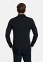 Thomas Maine Merino Pullover Polo Single Knit Trui Antraciet Melange