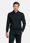 Thomas Maine Merino Pullover Polo Single Knit Trui Antraciet Melange