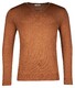 Thomas Maine Merino V-Neck Single Knit Pullover Camel Melange