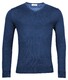 Thomas Maine Merino V-Neck Single Knit Pullover Jeans Blue