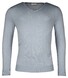 Thomas Maine Merino V-Neck Single Knit Pullover Licht Blue Melange