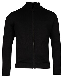 Thomas Maine Merino Wool Lined Cardigan Zip Collar Vest Navy