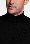 Thomas Maine Merino Wool Rollneck Single Knit Pullover Black