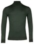 Thomas Maine Merino Wool Rollneck Single Knit Pullover Dark Green Melange