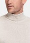 Thomas Maine Merino Wool Rollneck Single Knit Pullover Ecru Melange