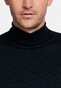 Thomas Maine Merino Wool Rollneck Single Knit Pullover Navy