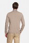 Thomas Maine Merino Wool V-Neck Single Knit Pullover Light Beige Melange