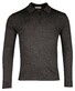 Thomas Maine Merino Zip Collar Single Knit Pullover Anthracite Melange