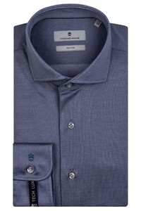 Thomas Maine Modern Kent Vanise Jersey Overhemd Blauw
