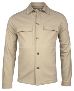 Thomas Maine Monza Premium Heavy Twill Jersey Overshirt Donker Zand