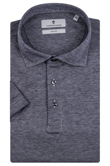 Thomas Maine Pisa Micro Structure Jersey Polo Navy