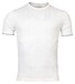 Thomas Maine Pullover Crew Neck Short Sleeve Rib Knit Trui Ecru