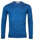 Thomas Maine Pullover Crew Neck Single Knit Merino Linen Blue