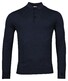 Thomas Maine Pullover Polo Collar Buttons Single Knit Navy