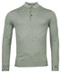 Thomas Maine Pullover Polo Collar Buttons Single Knit Trui Soft Groen