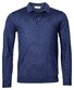 Thomas Maine Pullover Polo Collar Merino Wool Denim Blue