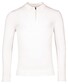 Thomas Maine Pullover Polo Half Zip Collar Single Knit Off White