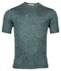 Thomas Maine Pullover Shirt Short Sleeve Single Knit Crew Neck Faux Uni T-Shirt Groen