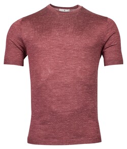 Thomas Maine Pullover Shirt Short Sleeve Single Knit Crew Neck Faux Uni T-Shirt Mauve