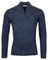 Thomas Maine Pullover Shirt Style Zip Rib Knit Jeans Blue